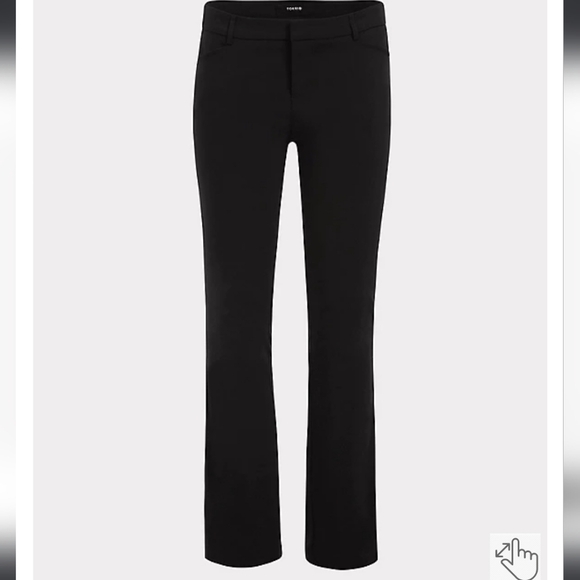 NWT Torrid Studio Standard Millennium Stretch Straight Leg Pants Black Size 12 - Picture 4 of 10